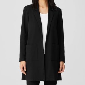 Eileen Fisher Organic Cotton Ponte Long Blazer (Small)